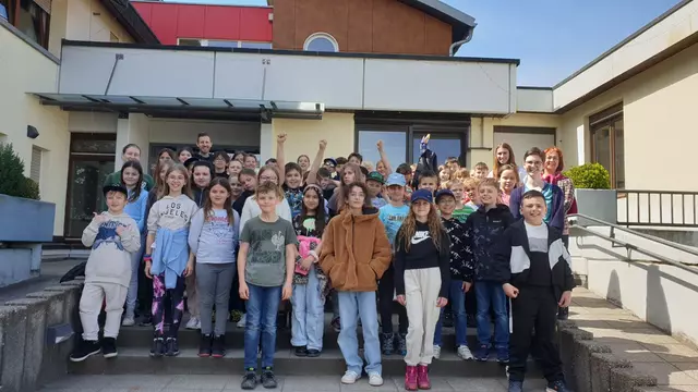 Die Klassen 4a und 4b im Schullandheim